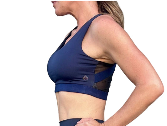 Top with elastic on the back